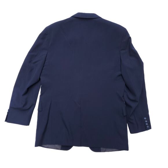 Vintage Adams Row Blue Blazer Jacket Sport Coat Polyester Fits a 42R - Picture 5 of 8